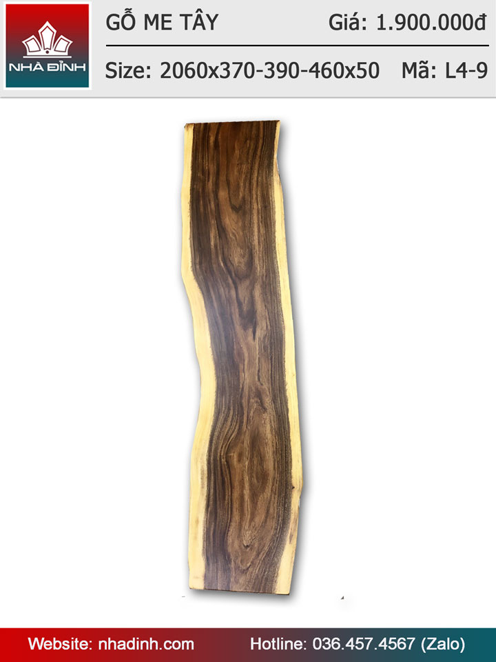 Mặt bàn gỗ Me Tây nguyên tấm dài 2m06 rộng 37-39-46 dày 5cm