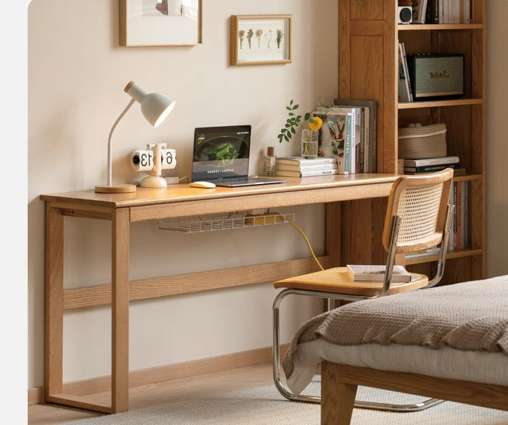 Bàn Làm Việc Gỗ Sồi (Oak) Hiện Đại