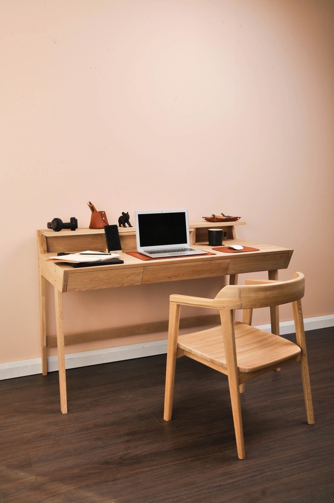 Bàn Làm Việc Gỗ Sồi (Oak) Cao 88 Dài 130 Rộng 70 (cm)