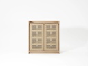 Tủ Giày 2 Cánh Gỗ Sồi (Oak) Cao 107 Rộng 102 Sâu 45 (cm)