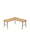 Bàn Làm Việc Chữ L Gỗ Sồi (Oak) Cao 71 Rộng 180 Sâu 155 (cm)