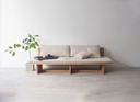 Ghế Sofa Gỗ Sồi (Oak) Cao 70 Rộng 232 Sâu 80 (cm)