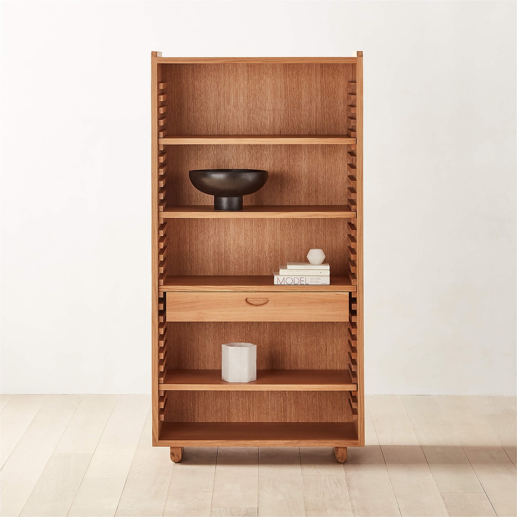 Kệ Sách Gỗ Sồi (Oak) Cao 180 Rộng 90 Sâu 40 (cm)