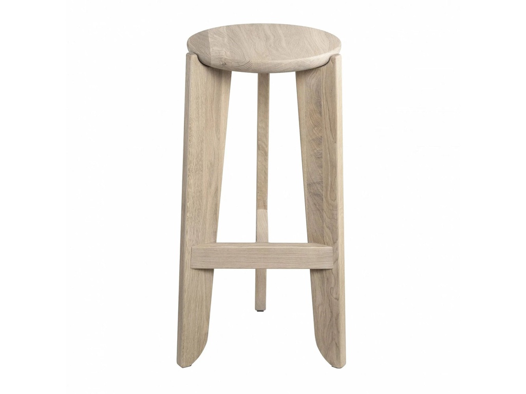 Ghế Bar Gỗ Sồi Cao 75 Đường Kính 41 (cm)
