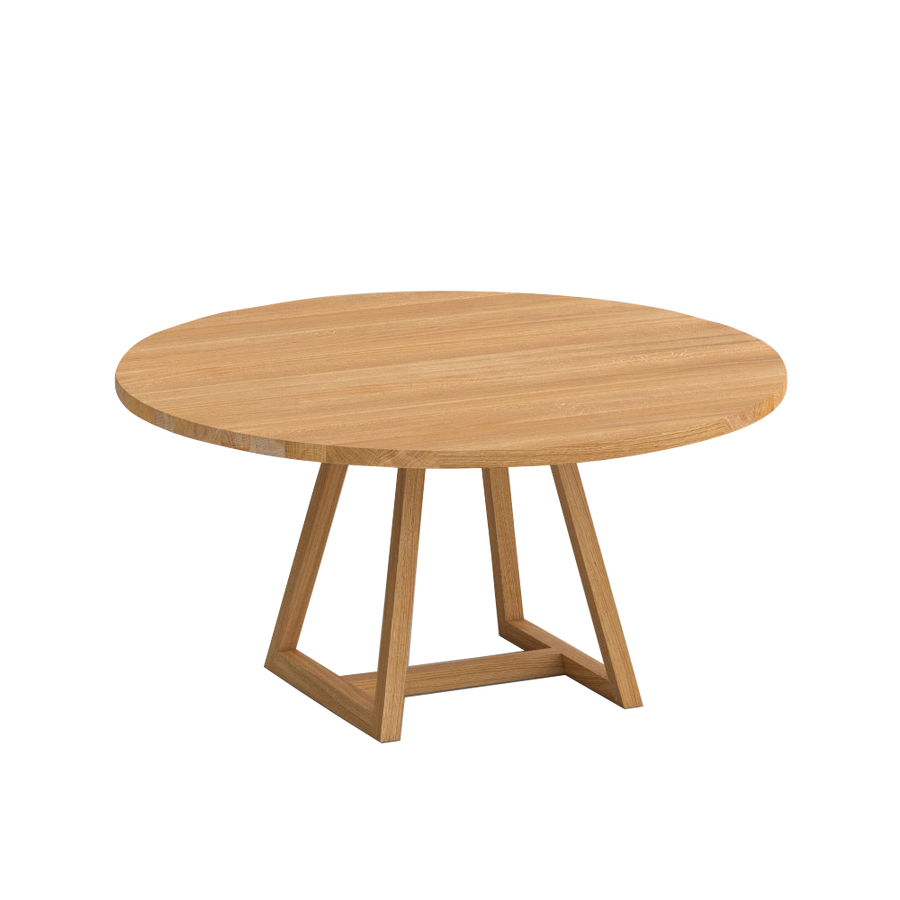 Bàn Ăn Gỗ Sồi Cao 75 Đường Kính 120 (cm)