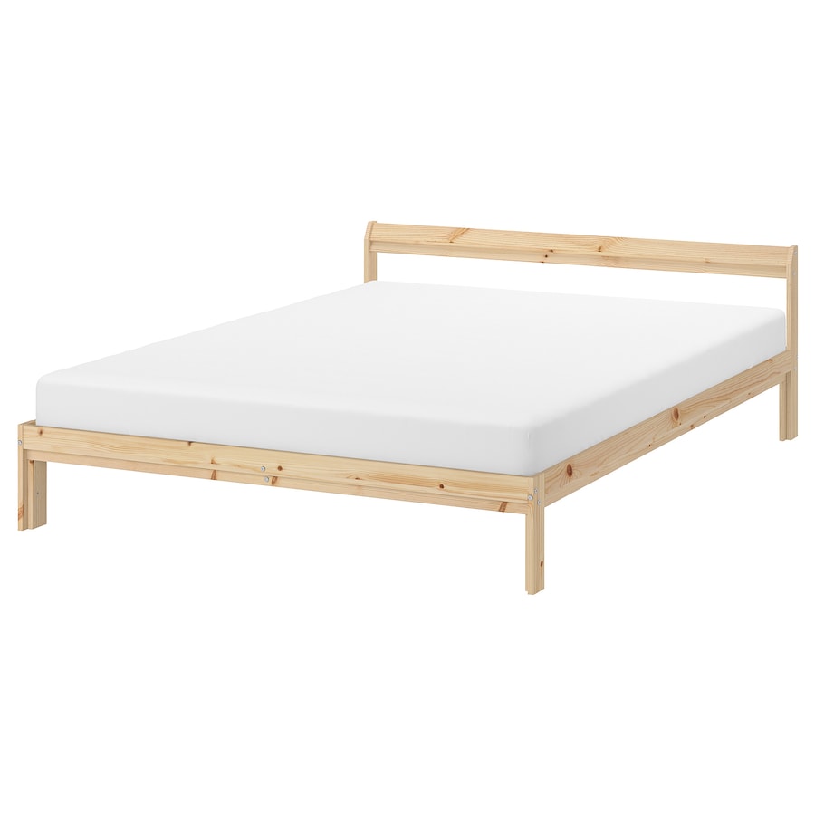 Giường Ngủ Gỗ Thông Cao 65 Ngang 205 Rộng 144 (cm)