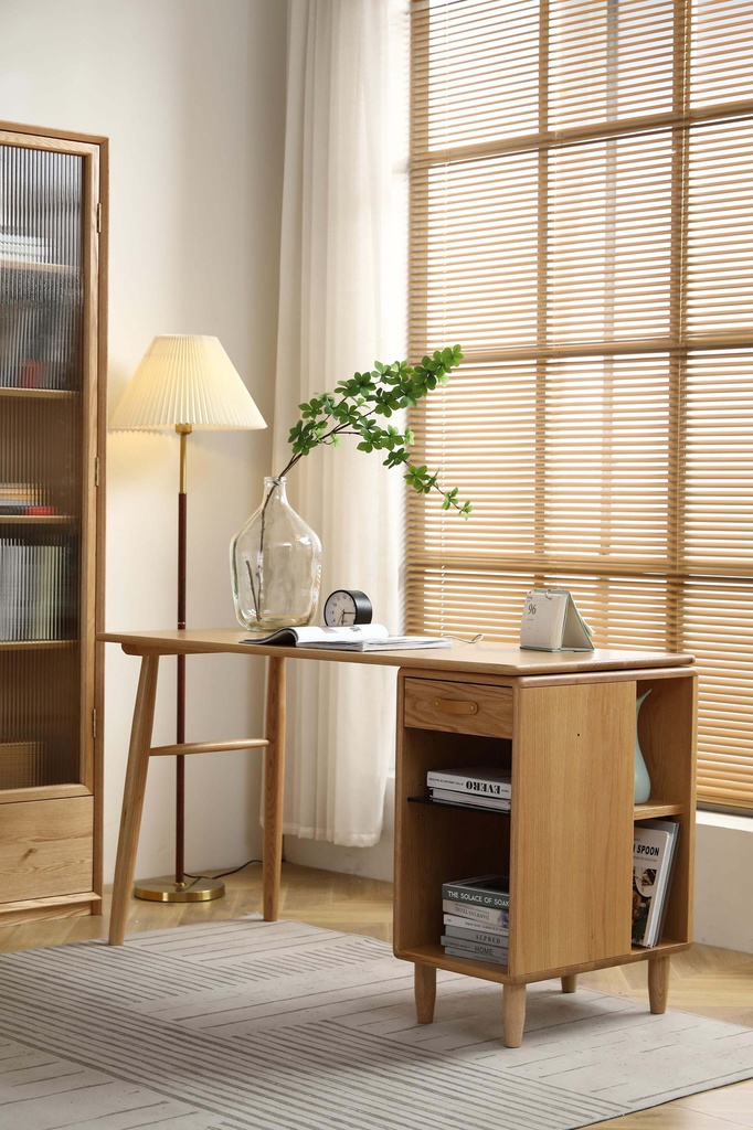 Bàn Làm Việc Gỗ Sồi Cao 75 Ngang 100 Rộng 56 (cm)