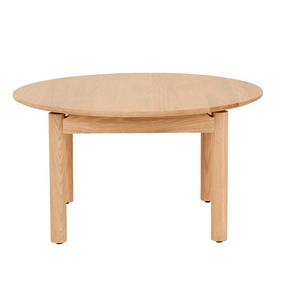 [OAKBSF260] Bàn Trà Gỗ Sồi Cao 43 Đường Kính 80 (cm)