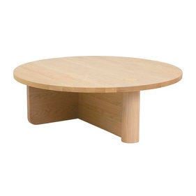 [OAKBSF261] Bàn Trà Gỗ Sồi Cao 35 Đường Kính 100 (cm)
