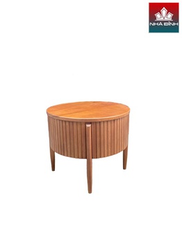 [OAKBSF264] Bàn Trà Gỗ Sồi (Oak) Cao 42 Đường Kính 50 (cm)