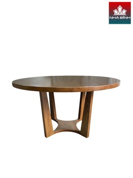 [OAKBA236] Bàn Ăn Gỗ Sồi Cao 75 Đường Kính 140 (cm)