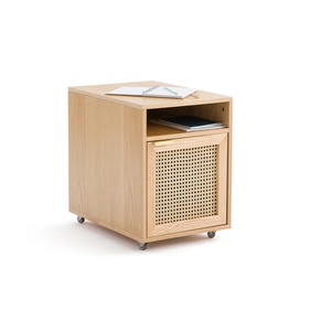 [OAKT32] Hộc Tủ Kéo Gỗ Sồi Kết Hợp Mây Cao 55 Rộng 40 Sâu 55 (cm)