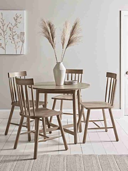 Bàn Tròn Gỗ Sồi (Oak) Cao 76 Đường Kính 98 (cm)