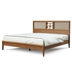 [OAKGI19] Giường Gỗ Sồi (Oak) Cao 121 Dài 205 Rộng 215 (cm)