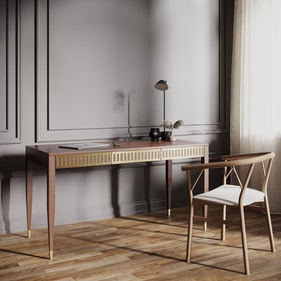 [OAKBLV37] Bàn Làm Việc Gỗ Sồi (Oak) Cao 75 Rộng 140 Sâu 60 (cm)