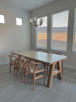 Bàn Ăn Gỗ Sồi (Oak) Cao 75 Rộng 240 Sâu 95 (cm)