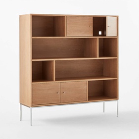 [OAKKS11] Kệ Sách Gỗ Sồi (Oak) Ngang 150 Sâu 45 Cao 160 (cm)