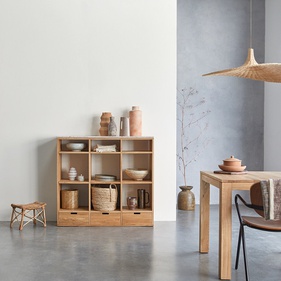 [OAKKTT9] Kệ Trang Trí Mặt Đá Gỗ Sồi (Oak) Cao 112 Ngang 120 Sâu 40 (cm)