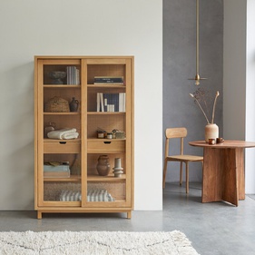 Tủ Đựng Đồ Gỗ Sồi (Oak) Cao 180 Ngang 110 Sâu 45 (cm)