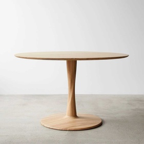 [OAKBA234] Bàn Ăn Hình Tròn Gỗ Sồi (Oak) Đường Kính 127 Cao 75 (cm)