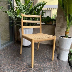 [ASHG29] Ghế Holland Đan Dây Gỗ Ash Cao 81 Rộng 48 Sâu 52 (cm)