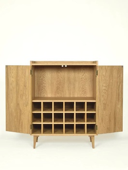 [OAKTR1] Tủ Rượu Gỗ Sồi (Oak) Cao 80 Rộng 60 Sâu 36 (cm)