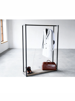 [ASHGTQA1] Giá Treo Quần Áo Kết Hợp Khung Sắt Gỗ Tần Bì Cao 170 Rộng 115 Sâu 30 (cm)