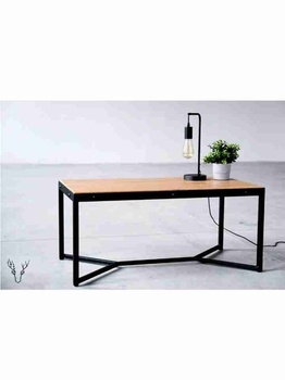 [ASHBSF77] Bàn Trà Gỗ Tần Bì Chân Sắt Dài 120 Rộng 60 Cao 45 (cm)