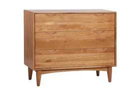 Tủ Quần Áo 3 Hộc Tủ Gỗ Sồi  Sâu 45 Rộng 106 Cao 90 (cm)