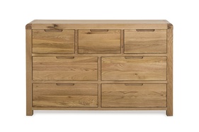 [OAKTQA41] Tủ Quần Áo Gỗ Sồi 7 Hộc Tủ Sâu 42 Rộng 120 Cao 78 (cm)