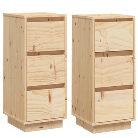 Tủ Trang Trí Gỗ Thông 3 Ngăn Kéo Dài 32 Rộng 34 Cao 75 (cm)