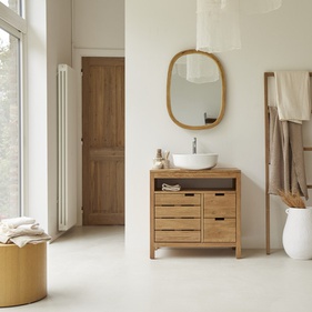 [OAKT74] Tủ Lavabo Gỗ Sồi Cao 78 Ngang 80 Rộng 45 (cm)