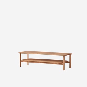 [OAKBSF235] Bàn Trà Gỗ Sồi Cao 33.5 Ngang 120 Rộng 45 (cm)