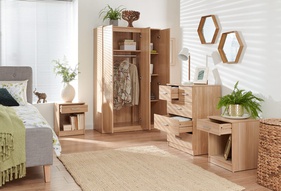 [OAKTQA80] Tủ Quần Áo Gỗ Sồi Cao 165 Ngang 101 Rộng 46.5 (cm)