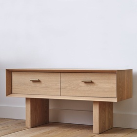 [OAKGI173] Tab Đầu Giường Gỗ Sồi Cao 53 Ngang 100 Rộng 38 (cm)