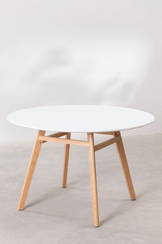 [OAKBA225] Bàn Ăn Gỗ Sồi Cao 75 Đường Kính 120 (cm)