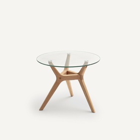 [OAKBSF251] Bàn Trà Gỗ Sồi Cao 40 Đường Kính 50 (cm)