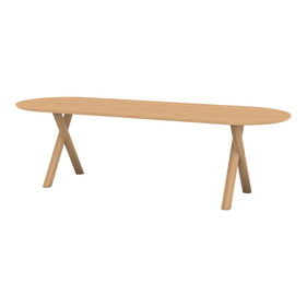 [OAKBA231] Bàn Ăn Gỗ Sồi Cao 76 Ngang 201 Rộng 89 (cm)