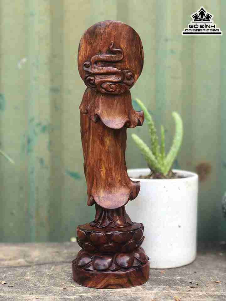 Tượng Phật Bà Quan Âm Gỗ Sưa 3