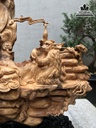 Tượng Phật Bà Quan Âm Gỗ Ngọc Am Cao 76 Ngang 80 Sâu 30 (cm) 2