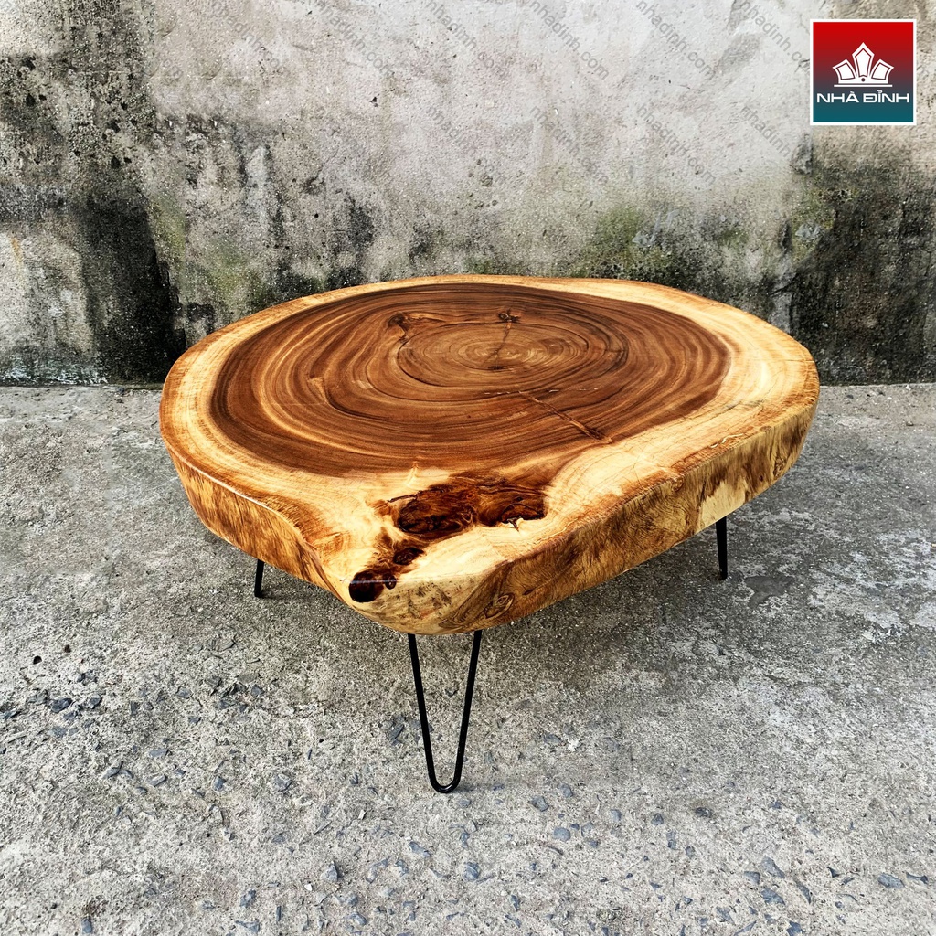 Bàn Trà Gỗ Me Tây Nguyên Khối Cao 40 Rộng 86-88 Dày 10,5 (cm)