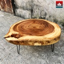 Bàn Trà Gỗ Me Tây Nguyên Khối Cao 40 Rộng 86-88 Dày 10,5 (cm)