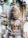 Tượng Quan Âm Ngồi Gỗ Mun Hoa Cao 58 Ngang 26 Sâu 18 (cm) 0