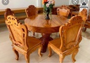 Bàn Ăn Hoàng Gia Gỗ Gõ Bàn Đường Kính 150 (cm) 0