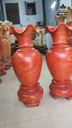 Cặp Lục Bình Gỗ Hương Đỏ Cao 105 Đường Kính 46 (cm) 0