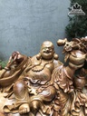 Tượng Di Lặc Tam Phúc Gỗ Hương Cao 38 Ngang 56 Sâu 48 (cm) 1