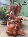 Tượng Ngựa (Nhất Mã) Gỗ Hương Việt Cao 68 Ngang 43 Sâu 26 (cm) 0
