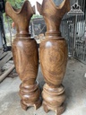 Cặp Lục Bình Gỗ Ké Đá cao 109 Đường Kính  27 (cm) 0