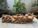 Tượng Phật Di Lặc Ngũ Phúc Ngồi Tài Lộc Gỗ Ngọc Am Cao 23 Ngang 90 Sâu 25 (cm) 0