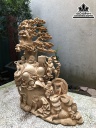 Tượng Phật Di Lặc Ngũ Phúc Gỗ Ngọc Am Cao 36 Ngang 85 Sâu 20 (cm) 1